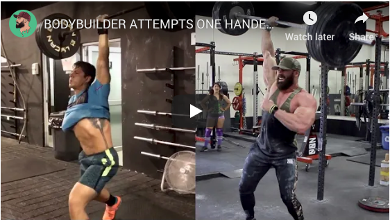 Bradley Martyn Attempts One Handed Crossfit Move!