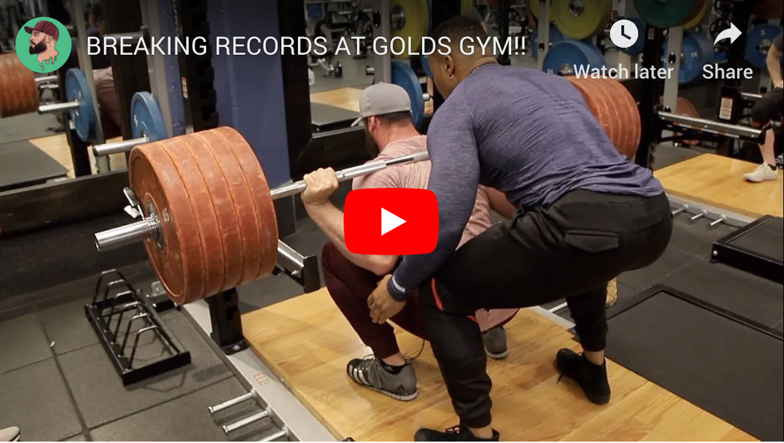 🏋️ Breaking records at Golds gym w/ Bradley Martyn