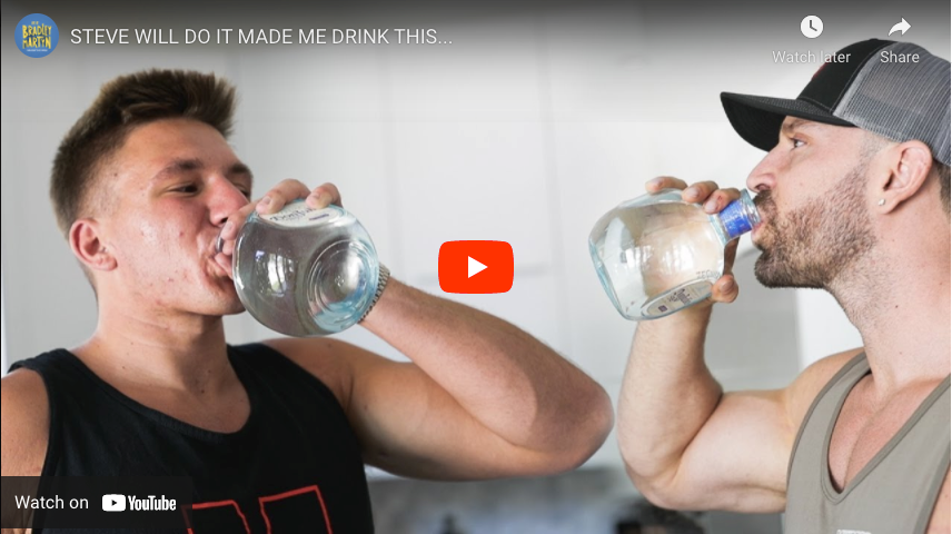 STEVE WILL DO IT MADE ME DRINK THIS... | Life of Bradley Martyn YouTube